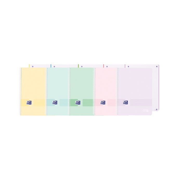 ▷ CUADERNO OXFORD TP PASTEL A4+ 80HJ 90GRS 5X5 | Taine - Imagen 1