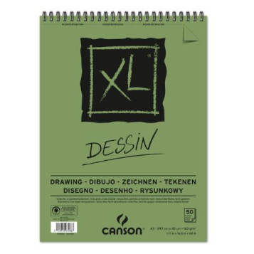 ▷ BLOC DIBUJO CANSON XL A3 30H 160G ESPIRAL MICR DRAWING | Taine - Imagen 1