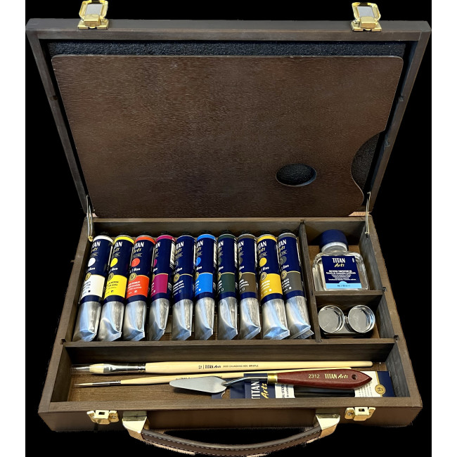 ▷ CAJA OLEO ARTS TITAN EXTRAFINO 10TUBOS 60ML | Taine - Imagen 1