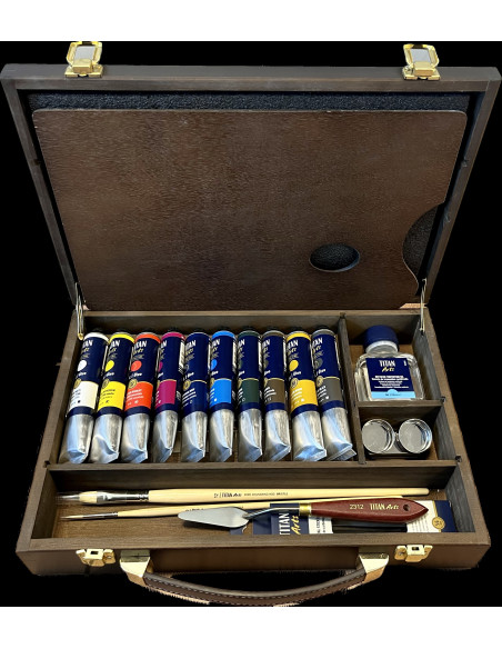▷ CAJA OLEO ARTS TITAN EXTRAFINO 10TUBOS 60ML | Taine - Imagen 1