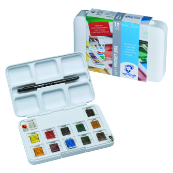 ▷ CAJA ACUARELAS VANGOHG 12UND +3und | Taine - Imagen 1