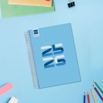 ▷ AGENDA ESCOLAR 26-27 COOL 4º 1DP AZUL | Taine - Imagen 1