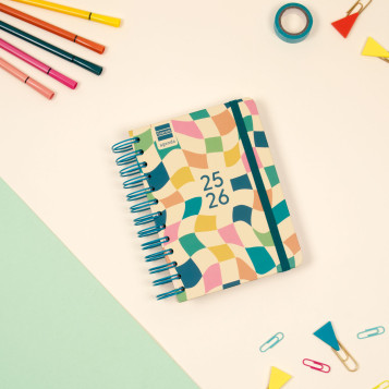 ▷ AGENDA ESCOLAR 26-27 COSMO 8º 1DP ROJO | Taine - Imagen 1