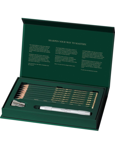 ▷ LAPICES FABER CASTEL 8 UDS 9000 + ALARGADOR | Taine - Imagen 1
