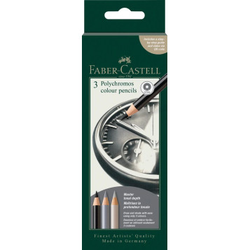 ▷ LAPICES FABER CASTELL 3 UDS LAPICES POLYCROMOS CLOCK | Taine - Imagen 1