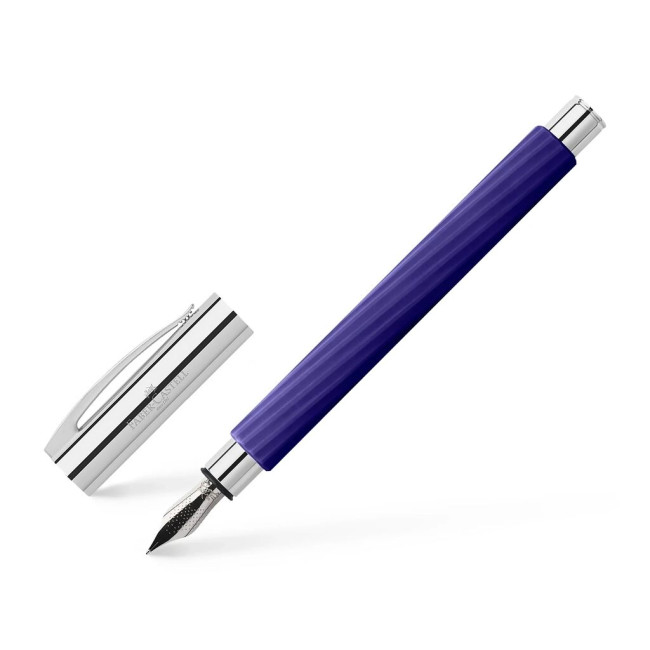 ▷ PLUMA AMBITION ITALIC MIDNIGHT MAUVE M FABER CASTELL | Taine - Imagen 1