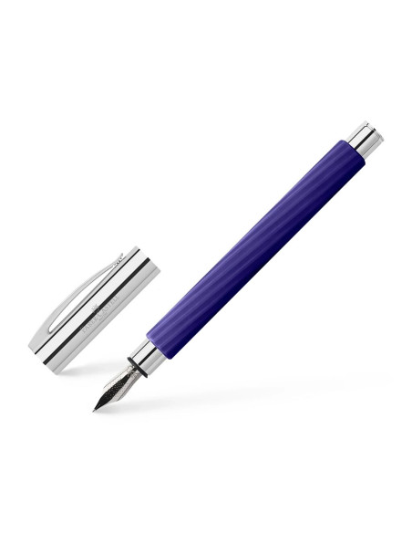 ▷ PLUMA AMBITION ITALIC MIDNIGHT MAUVE M FABER CASTELL | Taine - Imagen 1