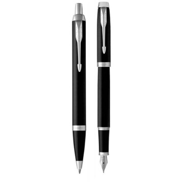 ▷ JUEGO PARKER IM PLUMA Y BOLIGRAFO NEGRO | Taine - Imagen 1