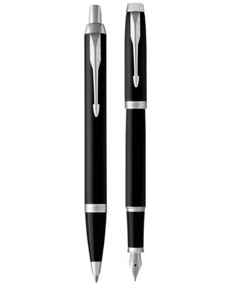 ▷ JUEGO PARKER IM PLUMA Y BOLIGRAFO NEGRO | Taine - Imagen 1