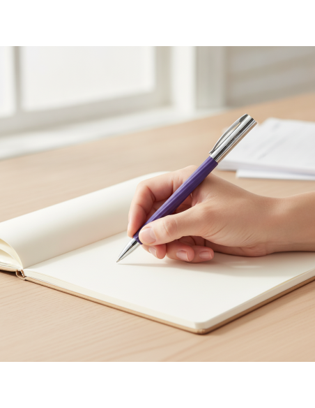 ▷ BOLIGRAFO AMBITION ITALIC MIDNIGHT MAUVE M FABER CASTELL | Taine - Imagen 1
