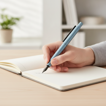 ▷ PLUMA NEO SLIM ALUMINIO SERENITY FABER-CASTELL | Taine - Imagen 2
