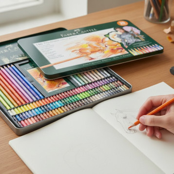 ▷ LAPICES FABER CASTELL 140 UDS LAPICES POLYCROMOS C/ METAL | Taine - Imagen 2