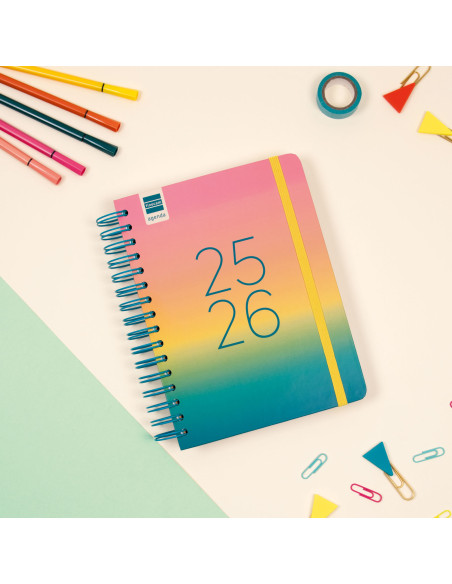 ▷ AGENDA 26-27 ESCOLAR COSMO 4º 1DP AZUL | Taine - Imagen 2
