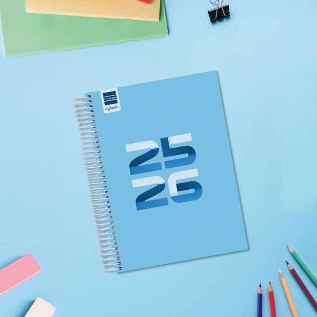 ▷ AGENDA 26-27 ESCOLAR COOL 4º1DP AZUL | Taine - Imagen 2