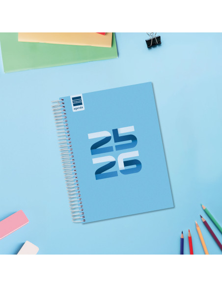 ▷ AGENDA 26-27 ESCOLAR COOL 4º1DP AZUL | Taine - Imagen 2