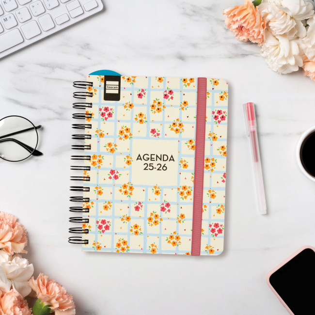 ▷ AGENDA 26-27 ESCOLAR DESING 4º VH FLOWERS | Taine - Imagen 2