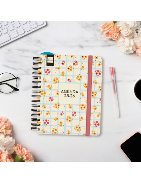 ▷ AGENDA 26-27 ESCOLAR DESING 4º VH FLOWERS | Taine - Imagen 2