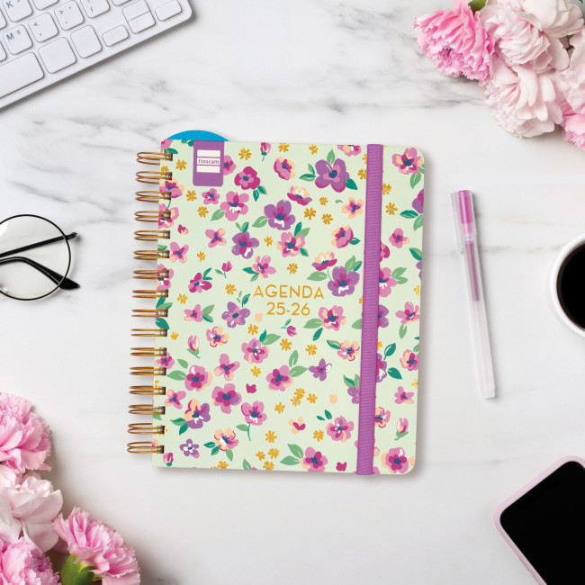 ▷ AGENDA 26-27 ESCOLAR DESING 4º SVH LILAC | Taine - Imagen 2