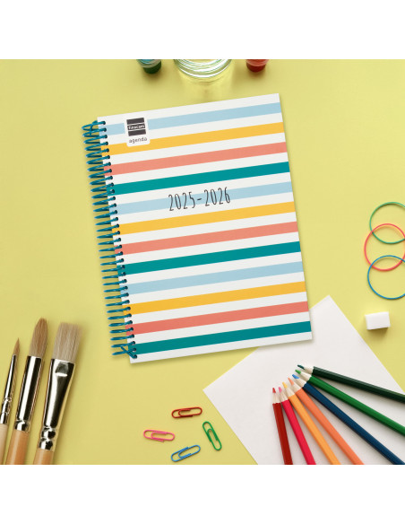▷ AGENDA 26-27 ESCOLAR 1/4 DIVA 1DP COLORS | Taine - Imagen 2