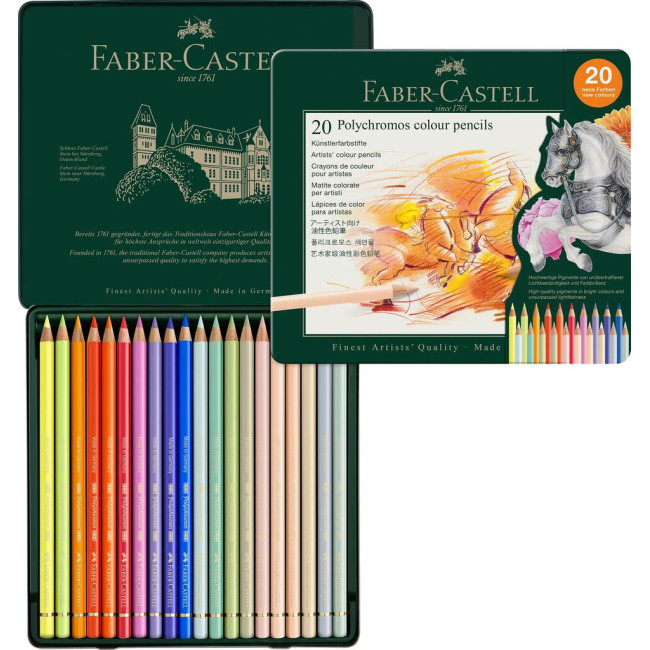 ▷ LAPICES FABER CASTELL 24 UDS POLYCROMOS NUEVO 2026 SURTIDOS | Taine - Imagen 1