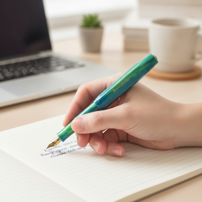 ▷ PLUMA KAWECO SPORTCOLLECTION OCEANO MARMOLEADO+CLIP | Taine - Imagen 2