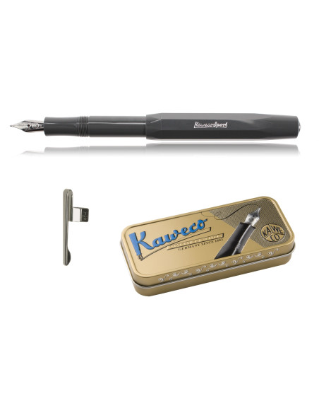 PLUMA KAWECO SPORT GRIS + CLIP - Imagen 1