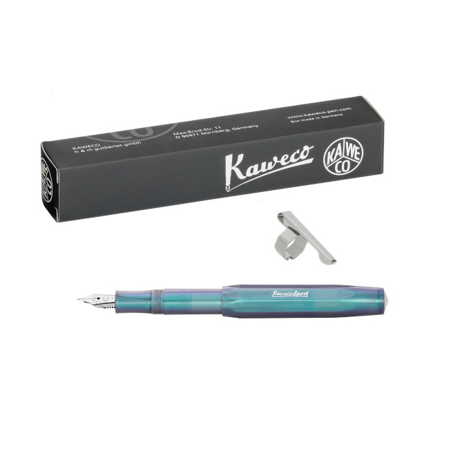 PLUMA KAWECO SPORT LUNAR SHADOW AZUL +CLIP - Imagen 1
