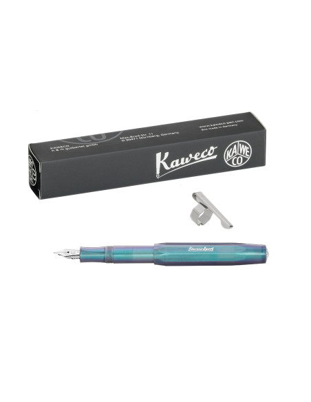 PLUMA KAWECO SPORT LUNAR SHADOW AZUL +CLIP - Imagen 1