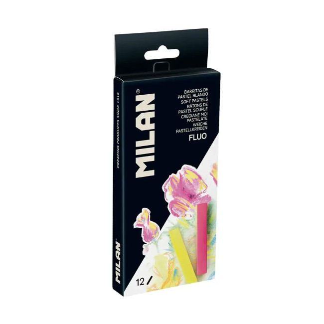 ▷ CAJA MILAN 12 UDS SOFT PASTEL FLUOR COLORES SURTIDOS | Taine - Imagen 1