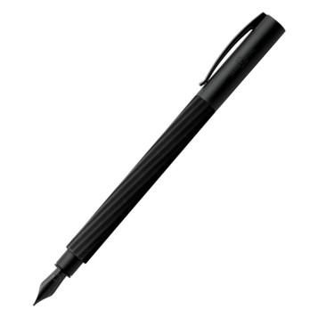▷ PLUMA AMBITION ITALIC OBSIDIAN BLACK M FABER-CASTELL | Taine - Imagen 1