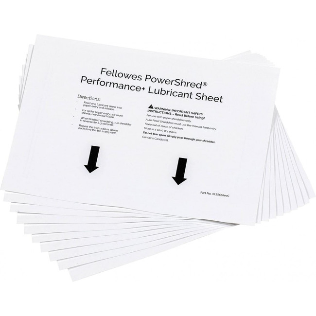 ▷ PACK FELLOWES DE 10 HOJAS LUBRICANTES DE ACEITE VEGETAL | Taine - Imagen 1