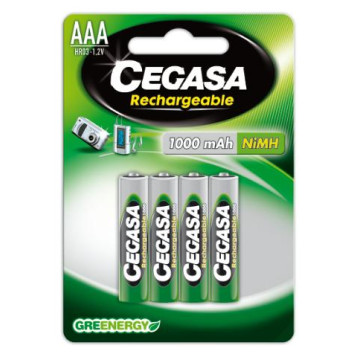 ▷ PILAS CEGASA HR03-AAA RECARGABLES 1000 mAh 4 UDS | Taine - Imagen 1