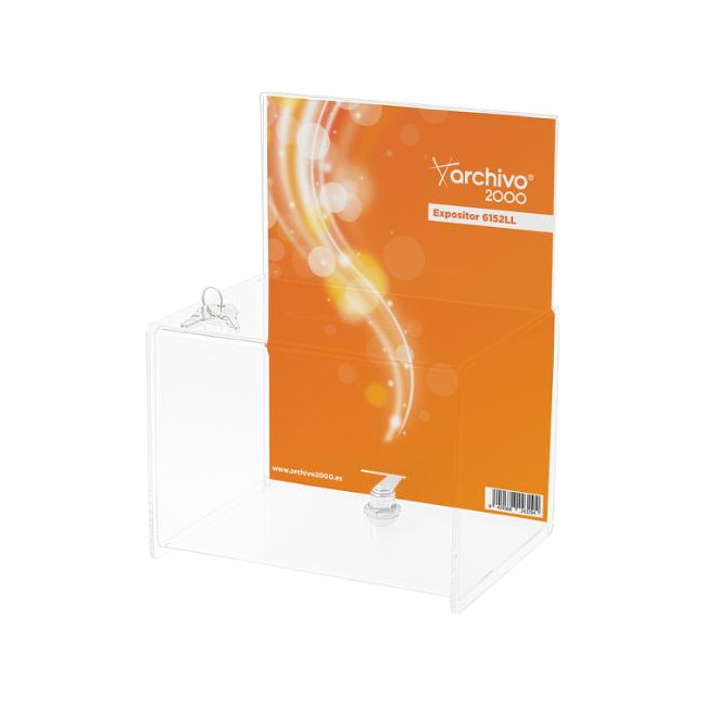 ▷ BUZON DE SUGERENCIAS 170X220X160MM CON LLAVE ARCHIVO 2000 | Taine - Imagen 2