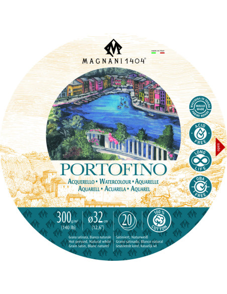 ▷ BLOC PORTOFINO FABRIANO REDONDO 32D 300G GS 20 | Taine - Imagen 1