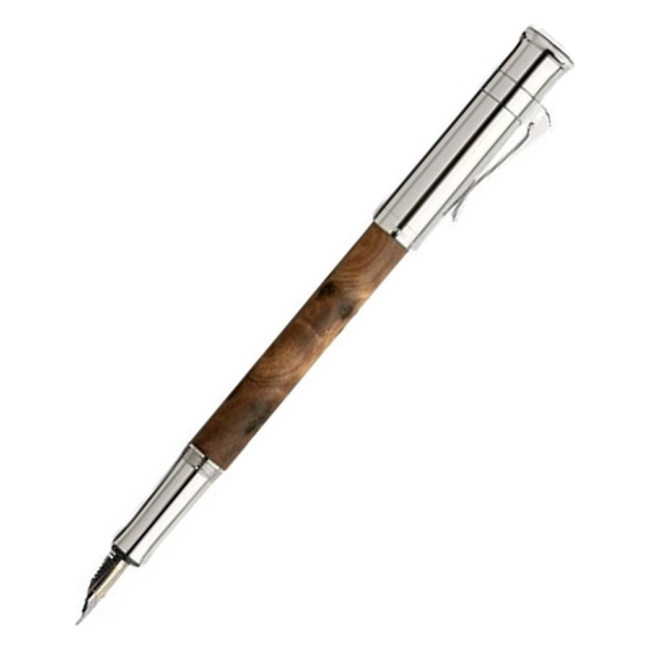 ▷ PLUMA GRAF VON FABER-CASTELL CLASSIQUE MADERA THUJA PLATINO F | Taine - Imagen 1