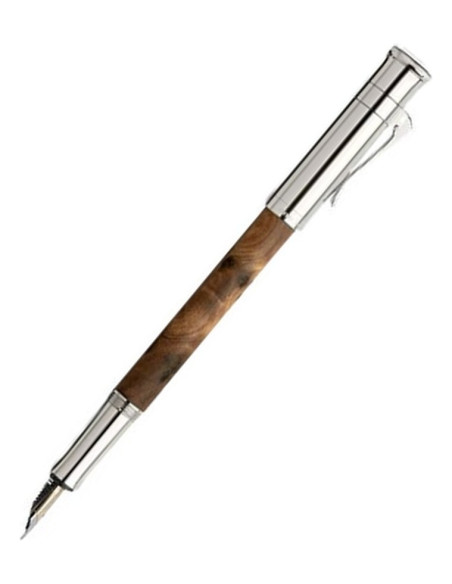 ▷ PLUMA GRAF VON FABER-CASTELL CLASSIQUE MADERA THUJA PLATINO F | Taine - Imagen 1