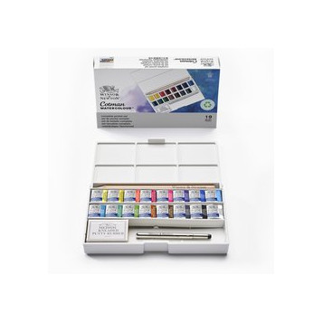 ▷ CAJA ACUARELAS WyN 12U BOLSILLO COTMAN DELUXE | Taine - Imagen 1
