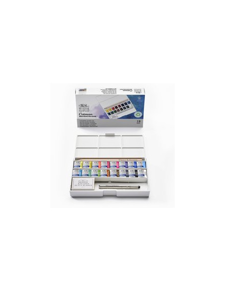 ▷ CAJA ACUARELAS WyN 12U BOLSILLO COTMAN DELUXE | Taine - Imagen 1