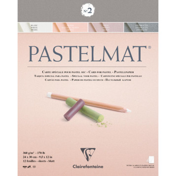 ▷ BLOC CALIREFONTAINE 12HJ PASTELMAT 360G 24X30 4 COLORES | Taine - Imagen 1
