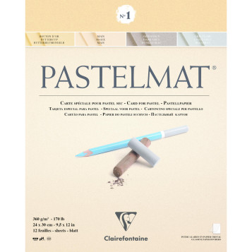 ▷ BLOC CALIREFONTAINE 12HJ PASTELMAT 360G 24X30 | Taine - Imagen 1