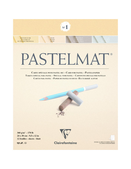 ▷ BLOC CALIREFONTAINE 12HJ PASTELMAT 360G 24X30 | Taine - Imagen 1