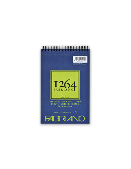 ▷ BLOC DIBUJO FABRIANO 1264 DISEÑO ESPIRAL A5 180GR 30 HOJAS | Taine - Imagen 1