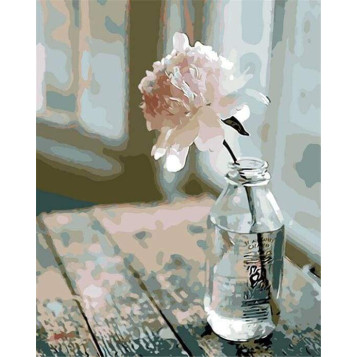 ▷ PINTAR POR NÚMEROS PN555Y 40X50CM FIGURA "FLOR BLANCA" | Taine - Imagen 1