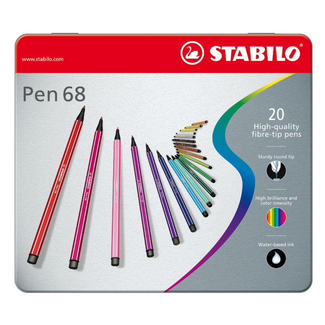 ▷ ROTULADORES STABILO 20 UDS PEN 68 | Taine - Imagen 1