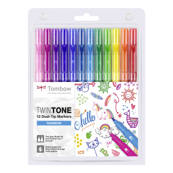 ▷ ROTULADORES TOMBO 12 UDS RAINBOW | Taine - Imagen 1