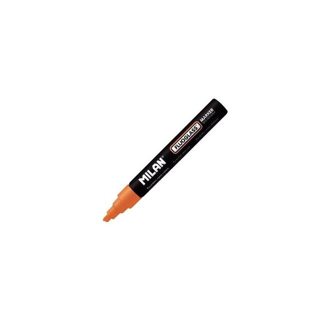 ▷ ROTULADOR MILAN TIZA NARANJA FLUOGLASS | Taine - Imagen 1