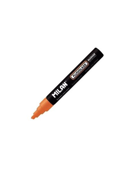 ▷ ROTULADOR MILAN TIZA NARANJA FLUOGLASS | Taine - Imagen 1